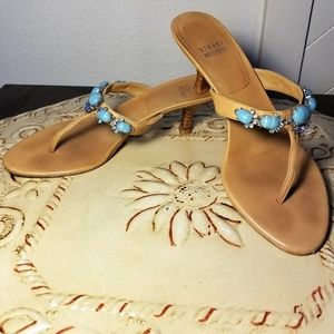 Stuart Weitzman Beaded Sandals